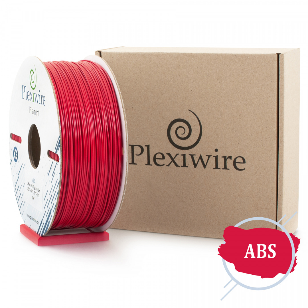 ABS Filament Plexiwire 1,75 mm Czerwony 1kg/400m