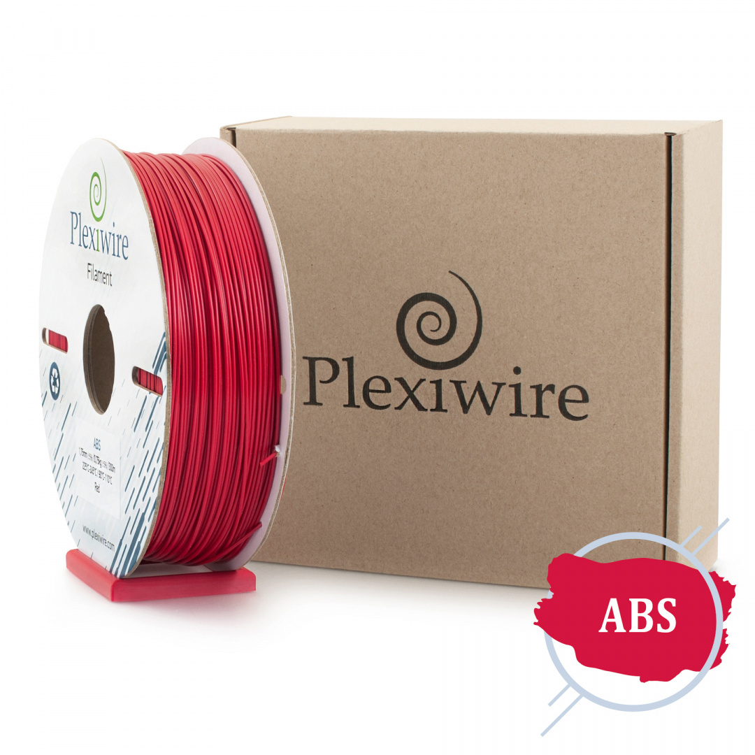 ABS Filament Plexiwire 1,75 mm Czerwony 0.75kg/300m
