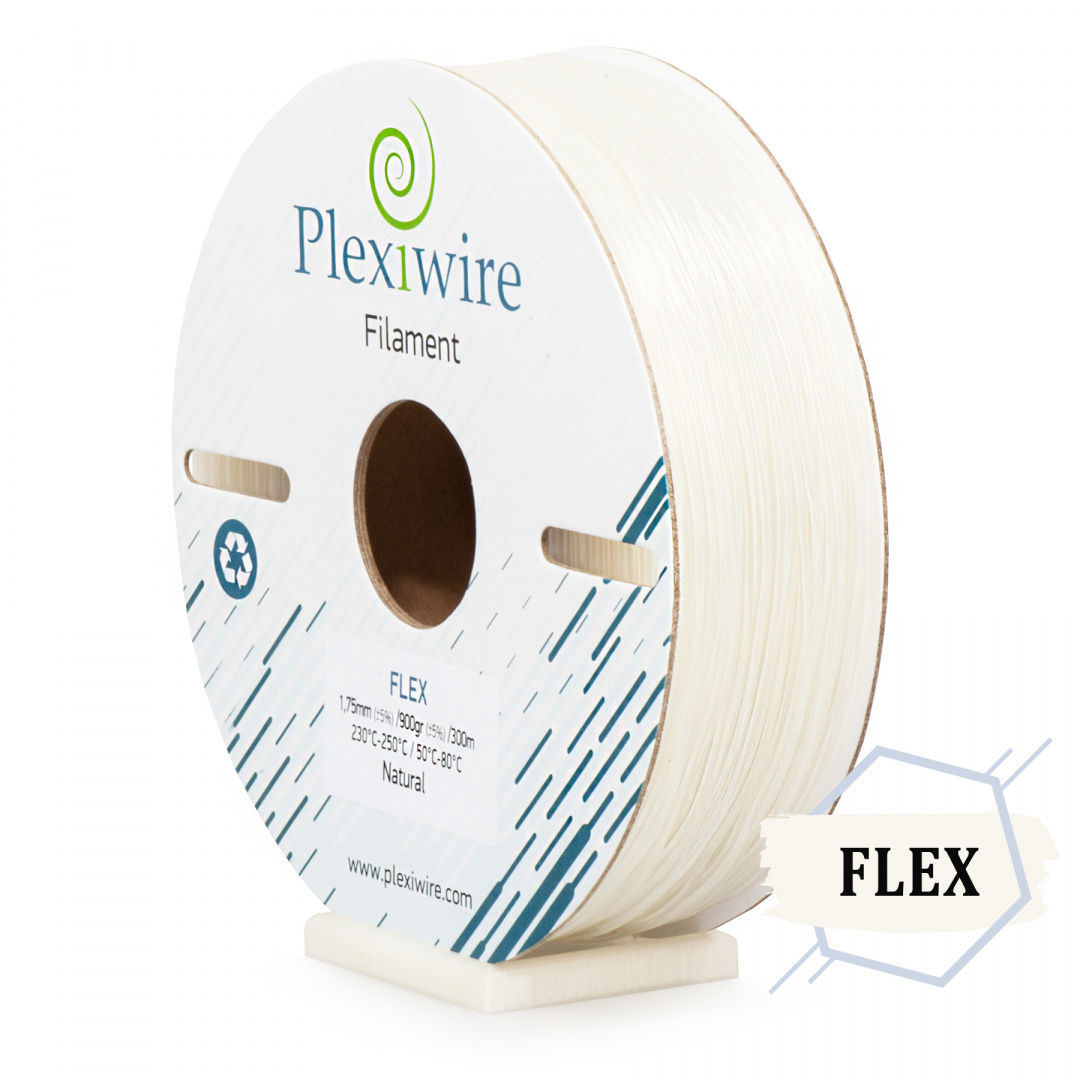 FLEX filament TPU 90A Plexiwire 1,75mm Naturalny 0.9kg/300m