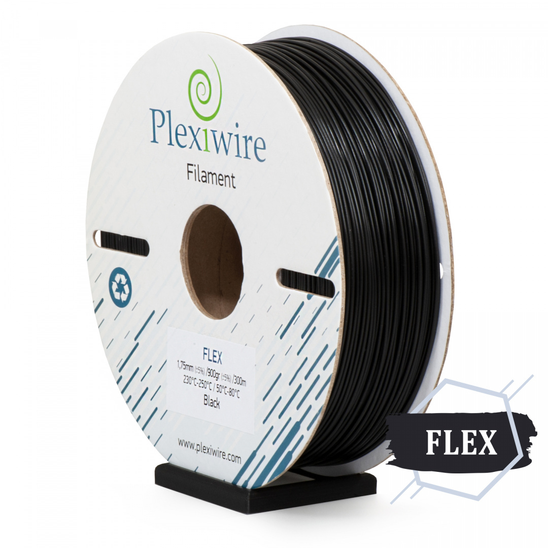 FLEX filament TPU 90A Plexiwire 1,75mm Czarny 0.9kg/300m FLEX filament TPU 90A Plexiwire 1,75mm Czarny 0.9kg/300m