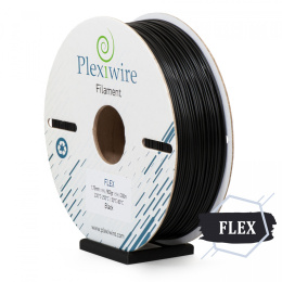 FLEX filament TPU 90A Plexiwire 1,75mm Czarny 0.9kg/300m