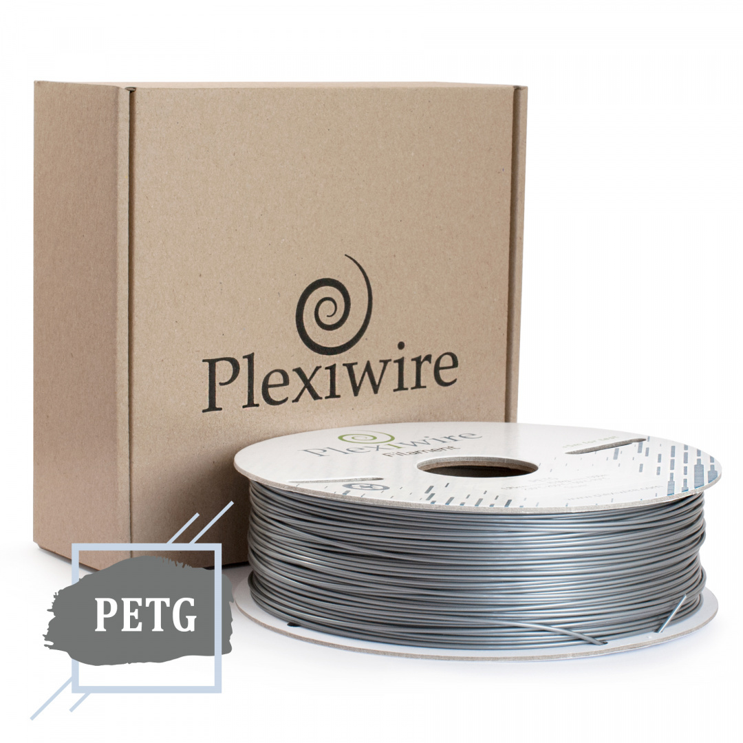 PETG filament Plexiwire 1,75mm Srebrny 0.9kg/300m