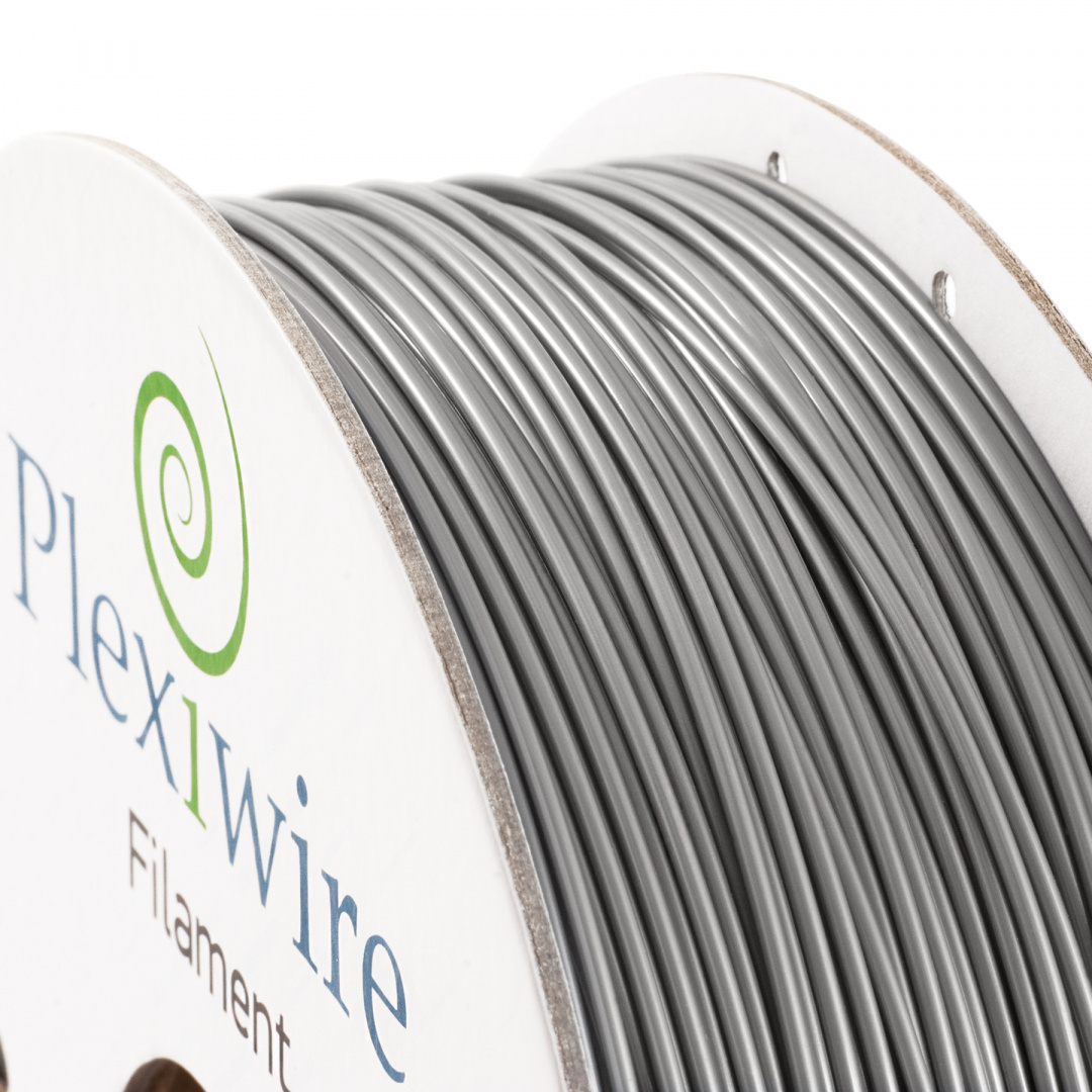 PETG filament Plexiwire 1,75mm Srebrny 0.9kg/300m
