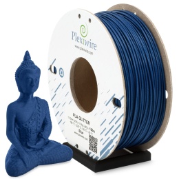 FILAMENT PLA Glitter Plexiwire 1,75mm Niebieski 0.3kg/100m