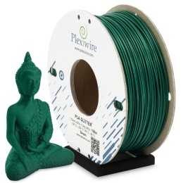 FILAMENT PLA Glitter Plexiwire 1,75mm Zielony 0.3kg/100m