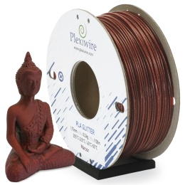 FILAMENT PLA Glitter Plexiwire 1,75mm Bordowy / Maroon 0.3kg/100m