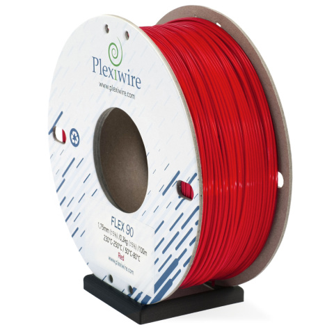 FLEX filament TPU 90A Plexiwire 1,75mm Czerwony 0.3kg/100m