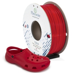 FLEX filament TPU 90A Plexiwire 1,75mm Czerwony 0.3kg/100m