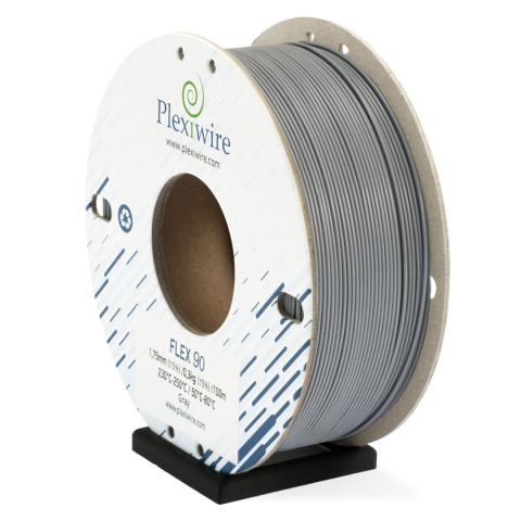 FLEX filament TPU 90A Plexiwire 1,75mm Szary 0.3kg/100m