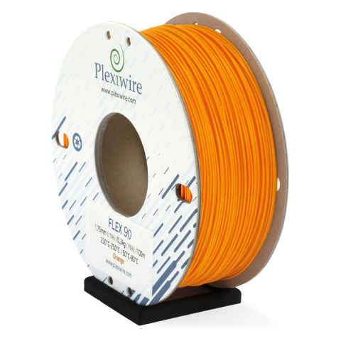 FLEX filament TPU 90A Plexiwire 1,75mm Pomarańczowy 0.3kg/100m