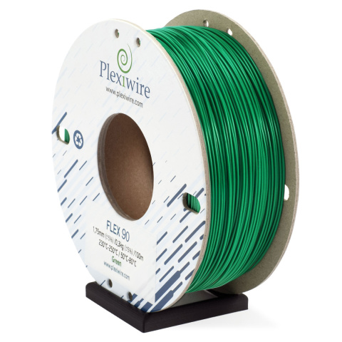 FLEX filament TPU 90A Plexiwire 1,75mm Zielony 0.3kg/100m