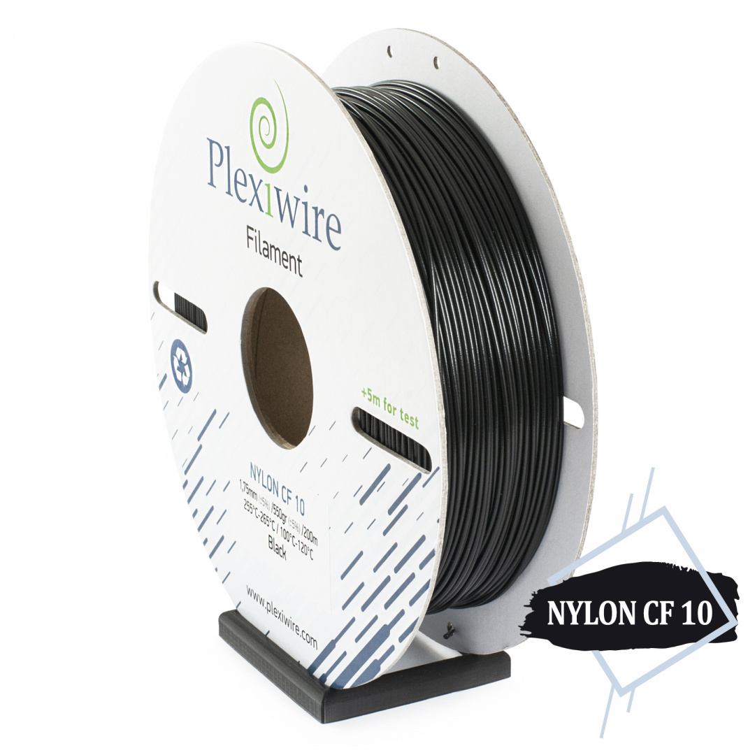 NYLON PA6 CF10 Plexiwire 1.75mm Czarny 0.55kg/200m NYLON PA6 CF10 Plexiwire 1.75mm Czarny 0.55kg/200m