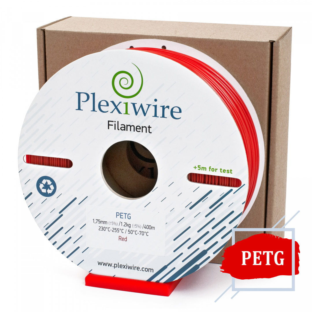 PETG filament Plexiwire 1,75mm Czerwony 1.2kg/400m