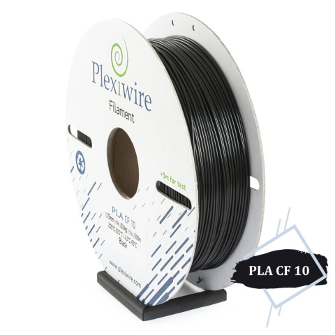 PLA CF10 Filament Plexiwire 1,75mm Czarny 0.6kg/200m