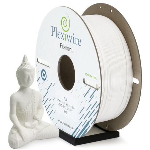 PLA Filament Plexiwire 1,75 mm Biały 0.9kg/300m PLA Filament Plexiwire 1,75 mm Biały 0.9kg/300m