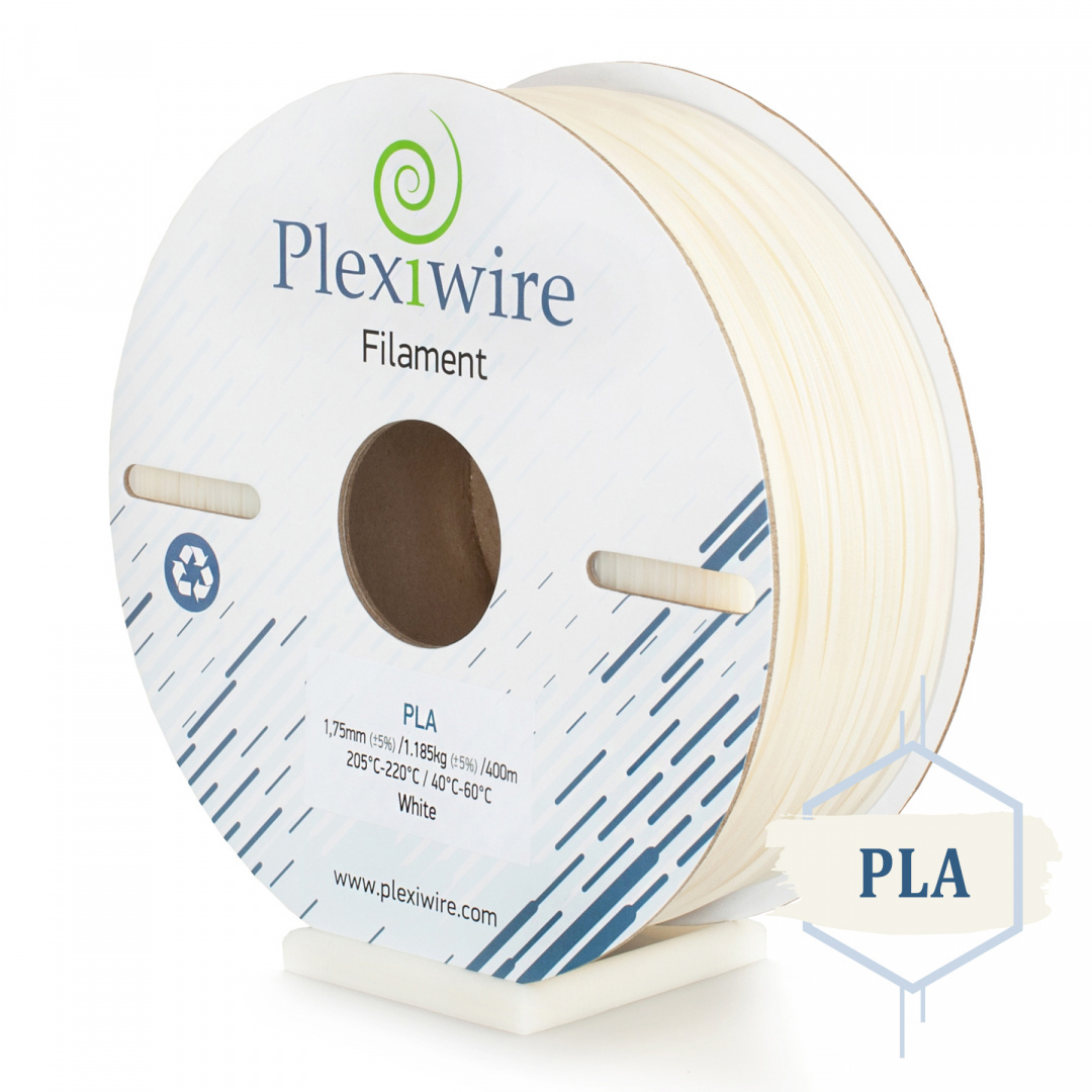 PLA Filament Plexiwire 1,75 mm Biały 1.2kg/400m PLA Filament Plexiwire 1,75 mm Biały 1.2kg/400m