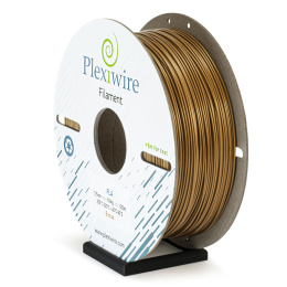 PLA Filament Plexiwire 1,75 mm Brązowy metaliczny 0.9kg/300m