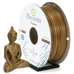 PLA Filament Plexiwire 1,75 mm Brązowy metaliczny 0.9kg/300m