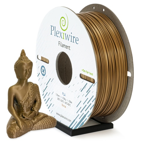 PLA Filament Plexiwire 1,75 mm Brązowy metaliczny 0.9kg/300m PLA Filament Plexiwire 1,75 mm Brązowy metaliczny 0.9kg/300m