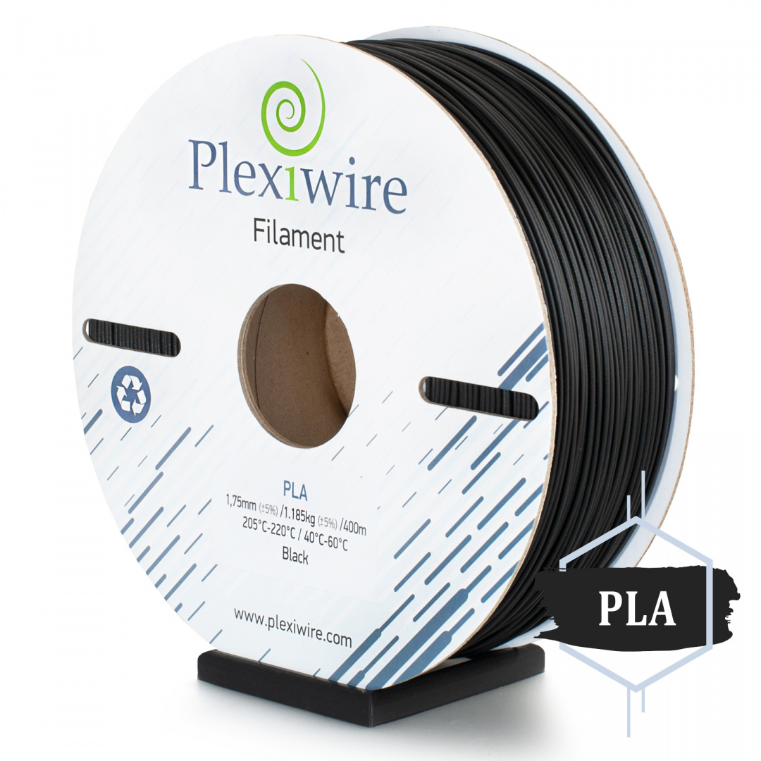 PLA Filament Plexiwire 1,75 mm Czarny 1.2kg/400m