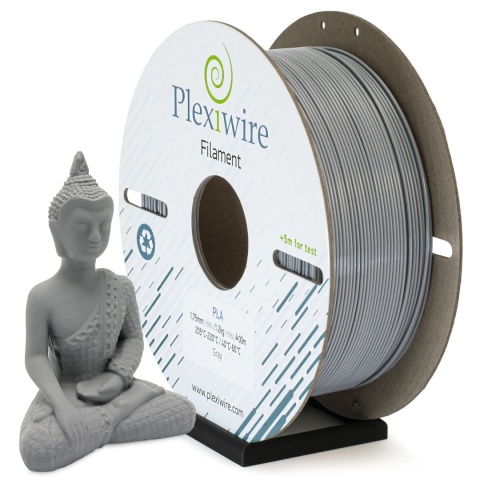 PLA Filament Plexiwire 1,75 mm Szary 1.2kg/400m PLA Filament Plexiwire 1,75 mm Szary 1.2kg/400m