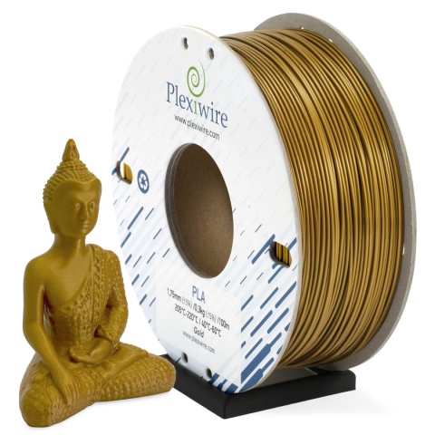 PLA Filament Plexiwire 1,75 mm Złoty / Gold 0.3kg/100m PLA Filament Plexiwire 1,75 mm Złoty / Gold 0.3kg/100m