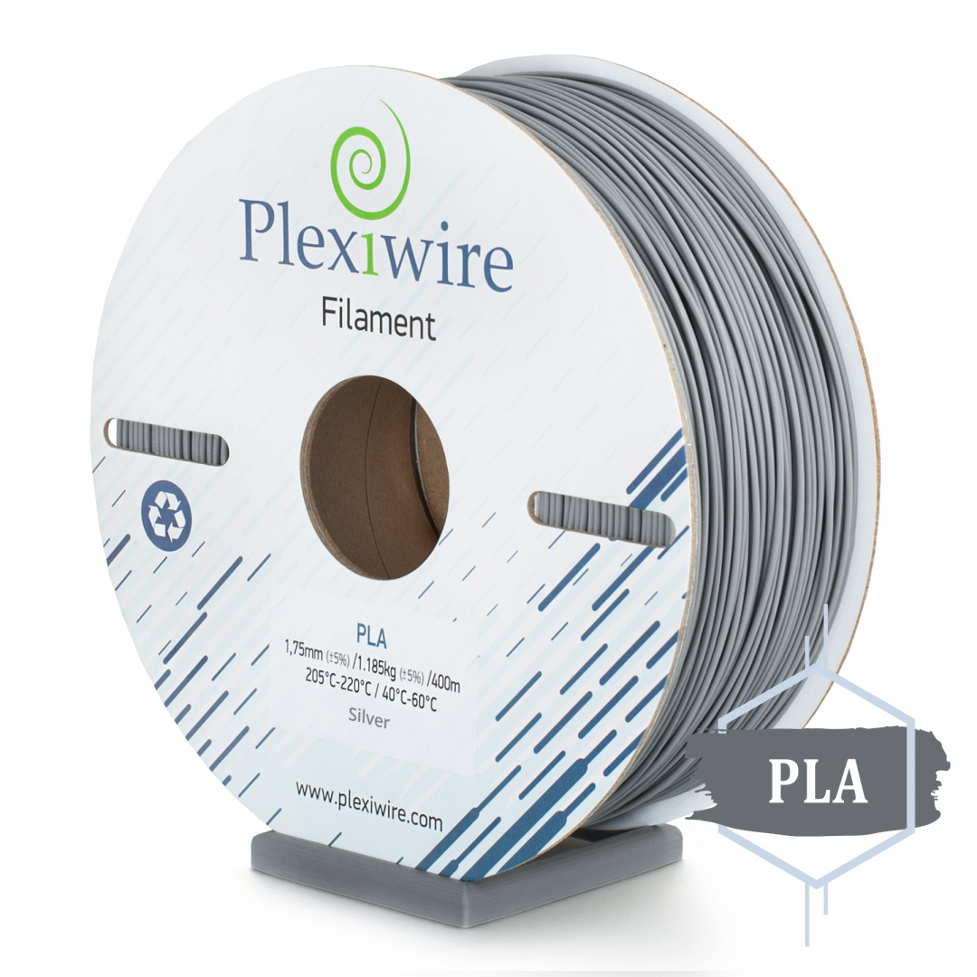 PLA filament Plexiwire 1,75mm Srebrny 1.2kg/400m