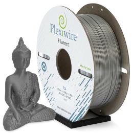 PLA filament Plexiwire 1,75mm Srebrny 0.9kg/300m