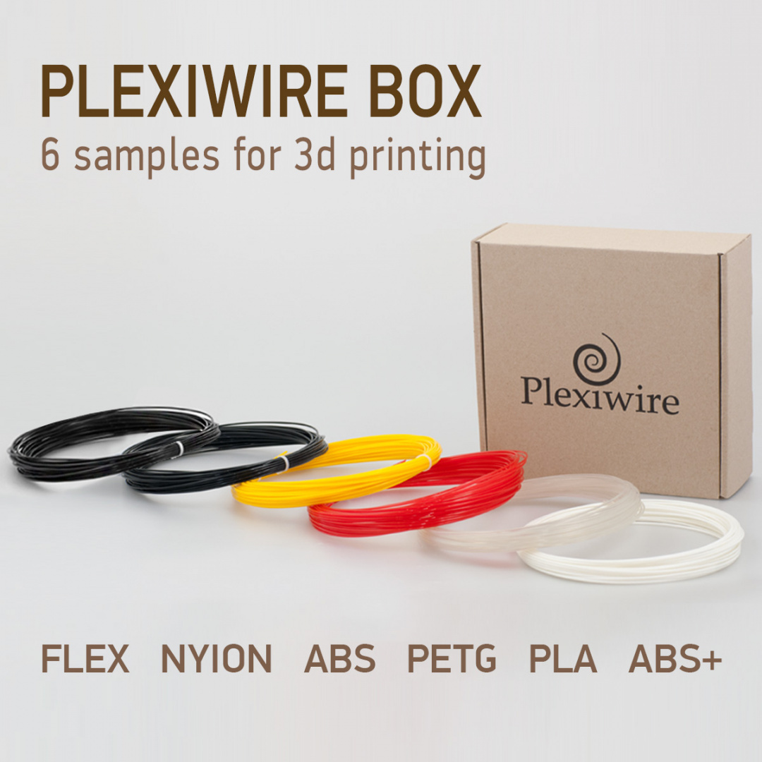 Plexiwire box 6 próbek do druku 3D Plexiwire box 6 próbek do druku 3D